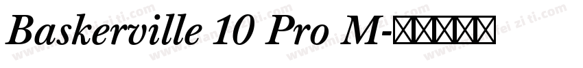 Baskerville 10 Pro M字体转换